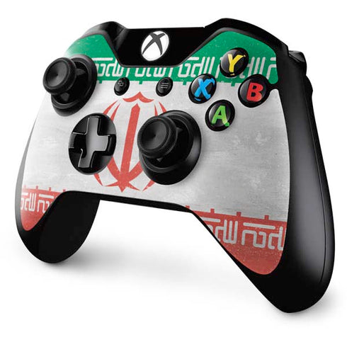 Iran Flag Distressed Xbox One Controller Skin