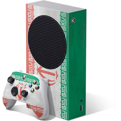 Iran Flag Distressed Xbox Series S Bundle Skin
