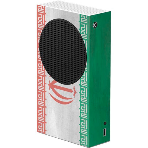 Iran Flag Distressed Xbox Series S Console Skin