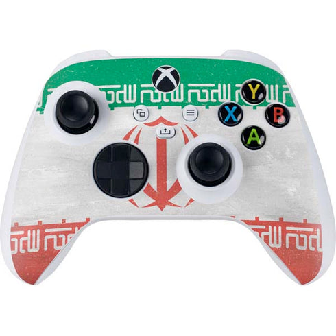 Iran Flag Distressed Xbox Series S Controller Skin