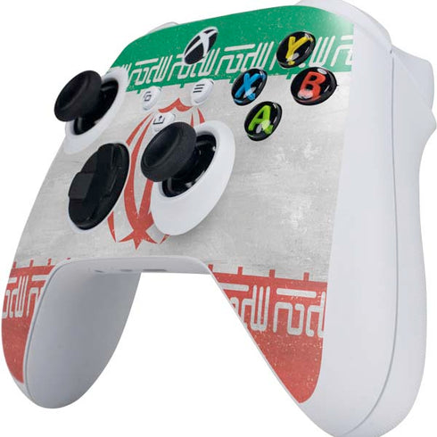 Iran Flag Distressed Xbox Series S Controller Skin