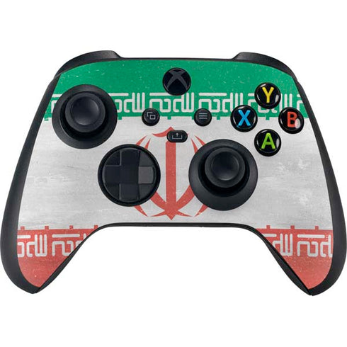 Iran Flag Distressed Xbox Series X Controller Skin