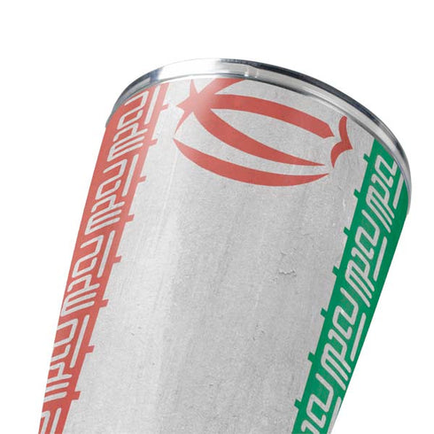 Iran Flag Distressed Yeti 20oz Tumbler Skin