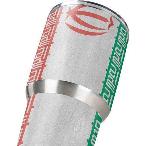 Iran Flag Distressed Yeti 30oz Rambler Tumbler Skin