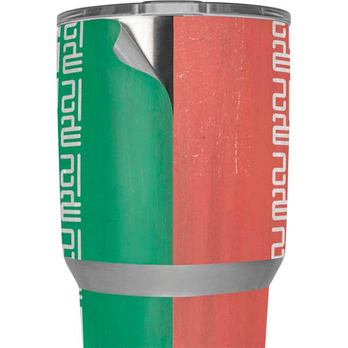 Iran Flag Distressed Yeti 30oz Rambler Tumbler Skin
