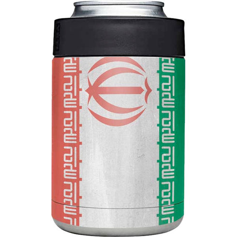Iran Flag Distressed Yeti Colster Can Insulator Skin