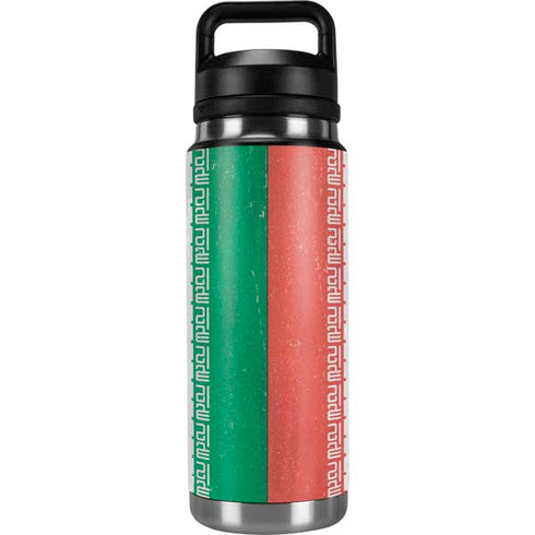 Iran Flag Distressed YETI Rambler 26oz Bottle Skin