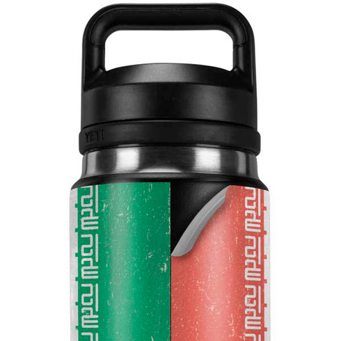 Iran Flag Distressed YETI Rambler 26oz Bottle Skin