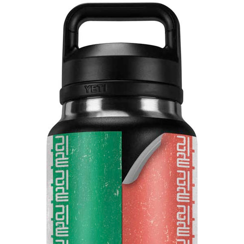 Iran Flag Distressed YETI Rambler 36oz Bottle Skin