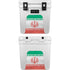 Iran Flag Distressed YETI Roadie 24 Hard Cooler Skin