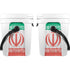 Iran Flag Distressed YETI Roadie 24 Hard Cooler Skin