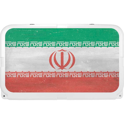 Iran Flag Distressed YETI Tundra 45 Hard Cooler Skin