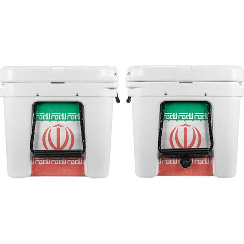 Iran Flag Distressed YETI Tundra 75 Hard Cooler Skin