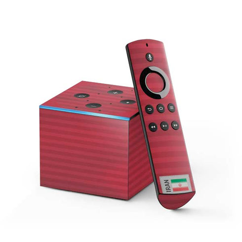 Iran Soccer Flag Fire TV Cube Skin
