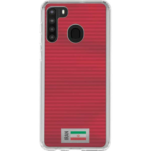 Iran Soccer Flag Galaxy A21 Clear Case