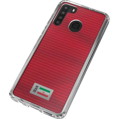 Iran Soccer Flag Galaxy A21 Clear Case