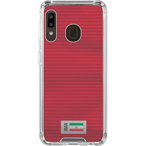 Iran Soccer Flag Galaxy A30 Clear Case