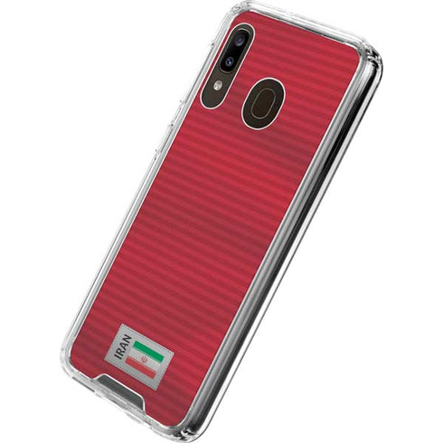Iran Soccer Flag Galaxy A30 Clear Case