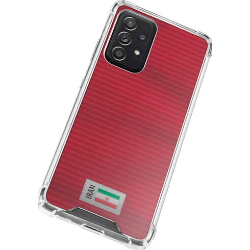 Iran Soccer Flag Galaxy A52 5G Clear Case