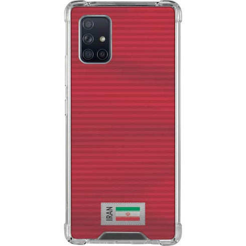 Iran Soccer Flag Galaxy A71 5G Clear Case