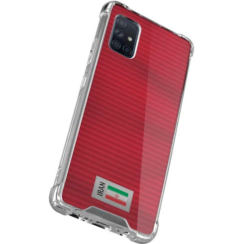 Iran Soccer Flag Galaxy A71 5G Clear Case