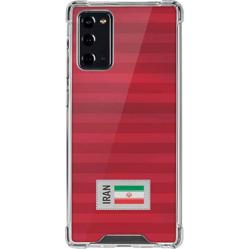 Iran Soccer Flag Galaxy Note20 5G Clear Case