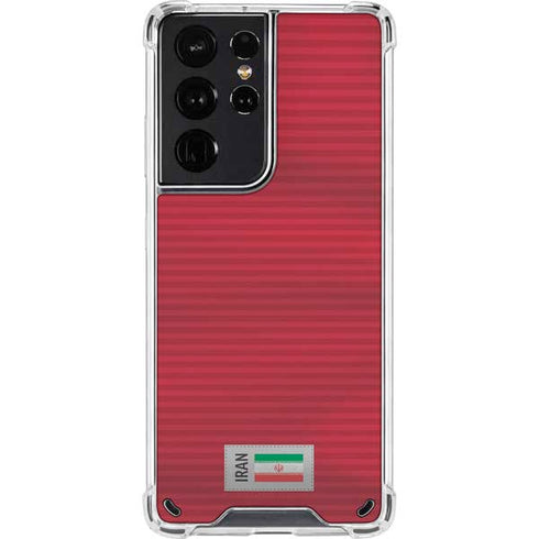 Iran Soccer Flag Galaxy S21 Ultra 5G Clear Case