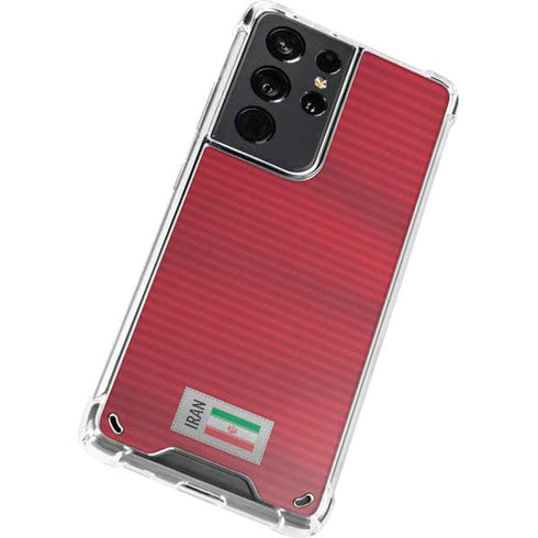 Iran Soccer Flag Galaxy S21 Ultra 5G Clear Case