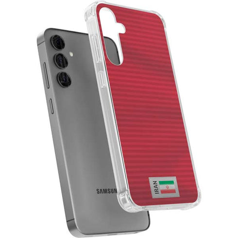 Iran Soccer Flag Galaxy S24 Plus Clear Case