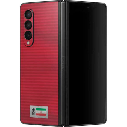 Iran Soccer Flag Galaxy Z Fold3 5G Skin