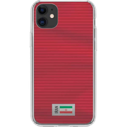 Iran Soccer Flag iPhone 11 Clear Case