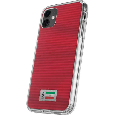 Iran Soccer Flag iPhone 11 Clear Case
