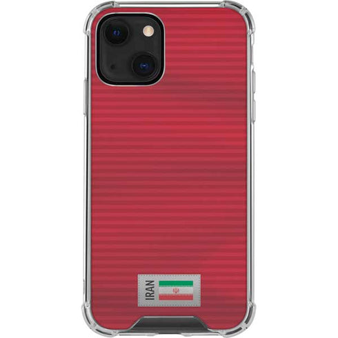 Iran Soccer Flag iPhone 15 Plus Clear Case