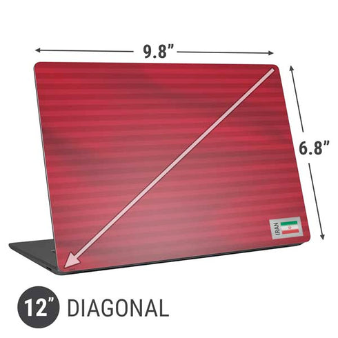 Iran Soccer Flag Universal Laptop 12in (9.8 x 6.8in) Skin