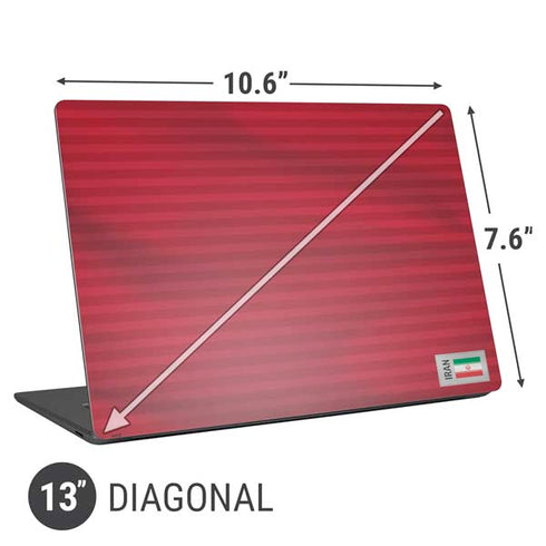 Iran Soccer Flag Universal Laptop 13in (10.6 x 7.6in) Skin