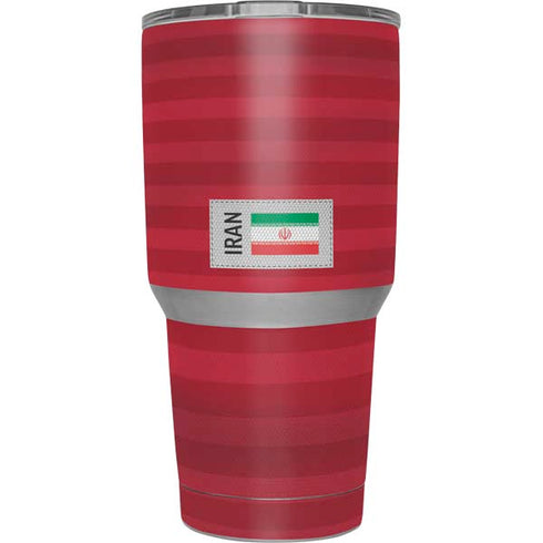 Iran Soccer Flag Yeti 30oz Rambler Tumbler Skin