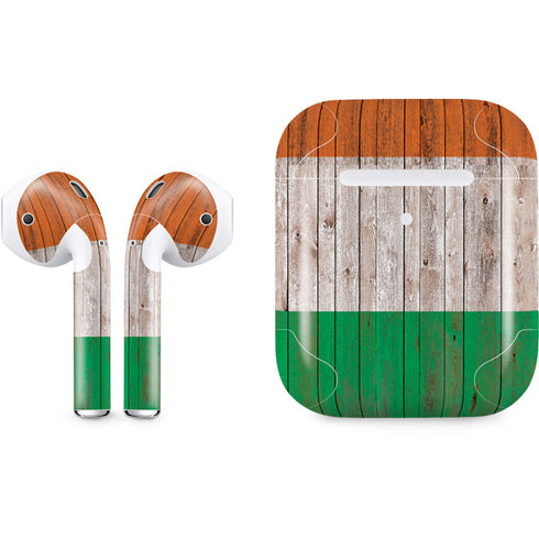 Ireland Flag Dark Wood Apple AirPods 2 Skin