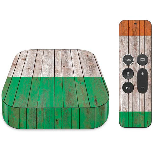 Ireland Flag Dark Wood Apple TV Skin