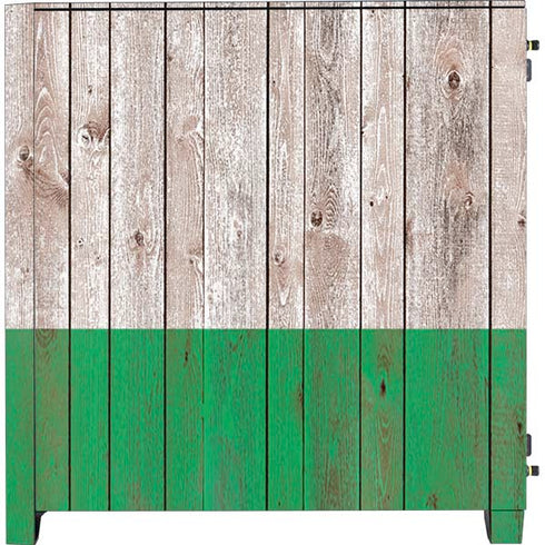 Ireland Flag Dark Wood Corsair 4000D Tempered Glass Mid-Tower ATX Case Skin