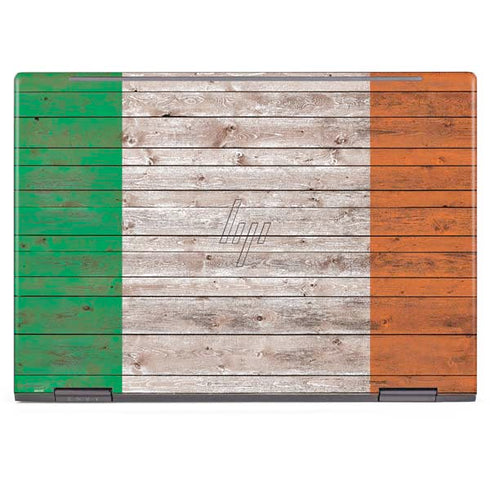 Ireland Flag Dark Wood HP Envy Skin