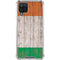 Ireland Flag Dark Wood Galaxy A12 Clear Case