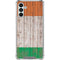 Ireland Flag Dark Wood Galaxy A13 5G Clear Case