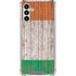 Ireland Flag Dark Wood Galaxy A13 5G Clear Case