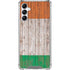 Ireland Flag Dark Wood Galaxy A14 5G Clear Case