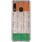 Ireland Flag Dark Wood Galaxy A30 Clear Case