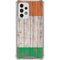 Ireland Flag Dark Wood Galaxy A53 5G Clear Case