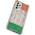 Ireland Flag Dark Wood Galaxy A53 5G Clear Case