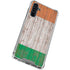 Ireland Flag Dark Wood Galaxy A54 5G Clear Case