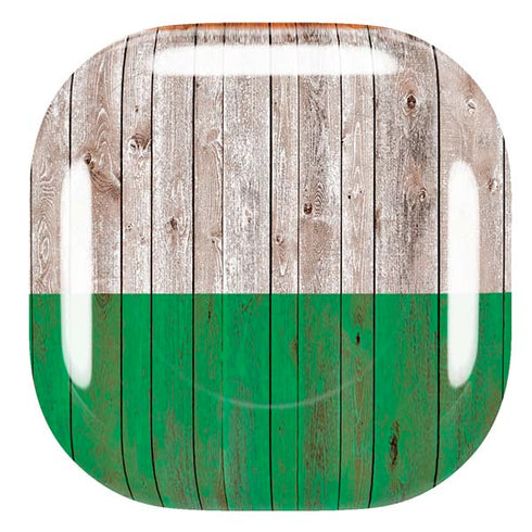 Ireland Flag Dark Wood Galaxy Buds Live Skin