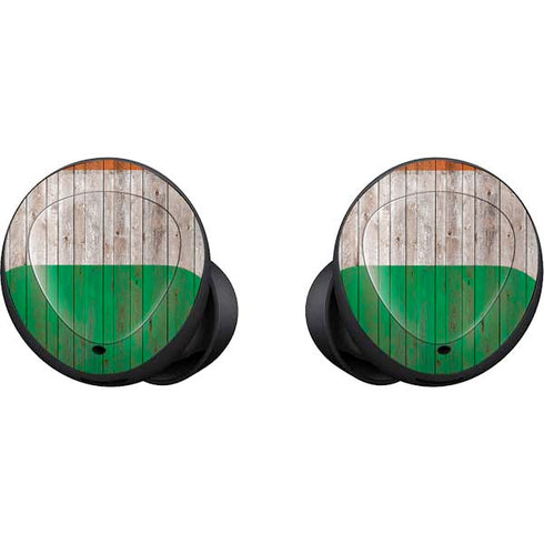 Ireland Flag Dark Wood Galaxy Buds Skin